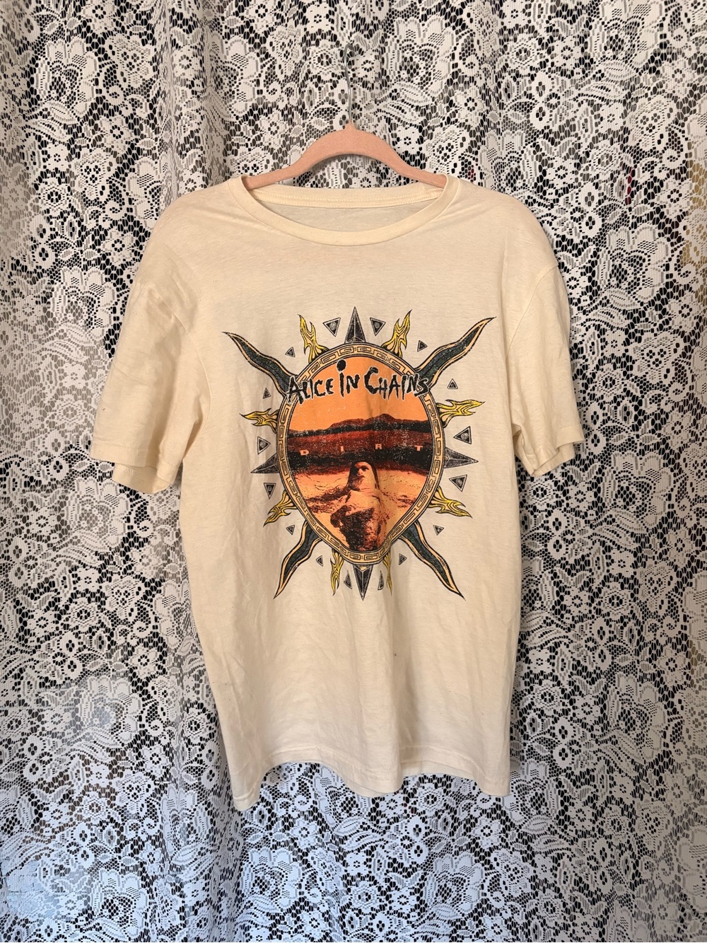 Graphic Tee - Cream Band T-Shirt